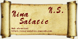 Nina Salatić vizit kartica